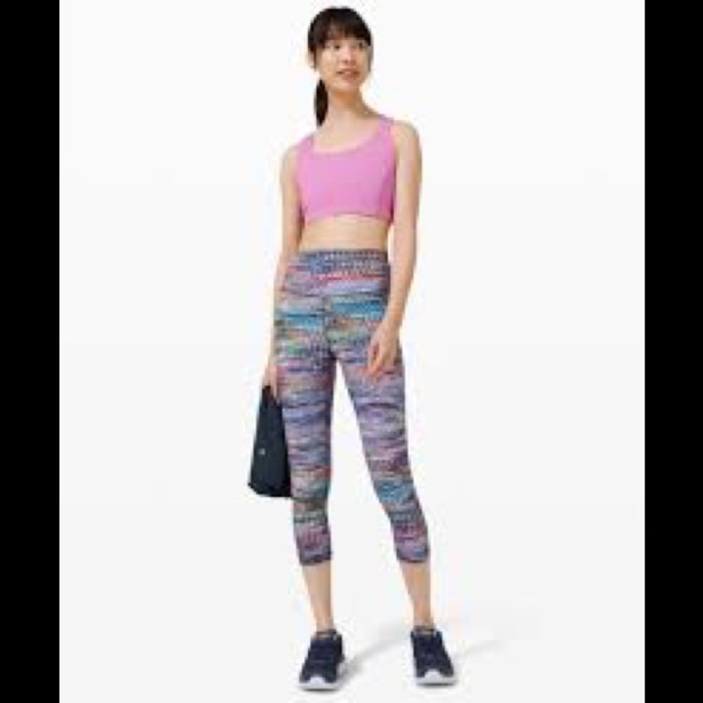 Lululemon Wunder Train Digital Oasis 21” high rise legging